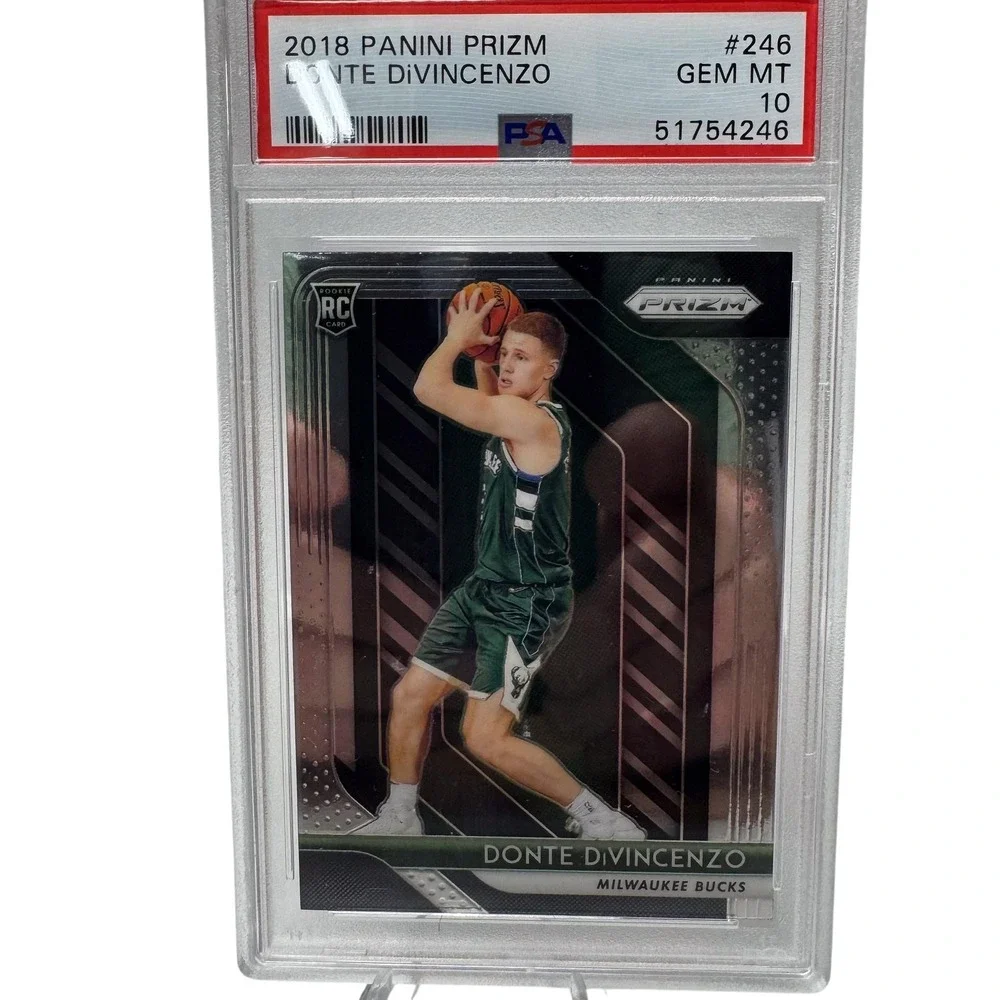 Donte DiVincenzo RC 2018 Panini Prizm PSA 10 GEM MT #246 NBA Milwaukee Bucks